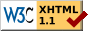 This page complies with W3C XHTML 1.1 Scrict standards.